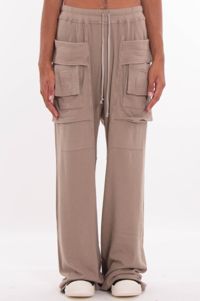 Thick Jersey Creatch Wide Cargo Pants
